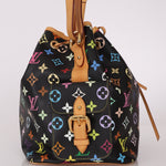 Limited Edition Louis Vuitton x Takashi Murakami Monogram Black Multicolor Petit Noe - FashioNica