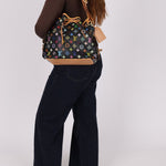 Limited Edition Louis Vuitton x Takashi Murakami Monogram Black Multicolor Petit Noe - FashioNica
