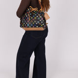 Limited Edition Louis Vuitton x Takashi Murakami Monogram Black Multicolor Petit Noe - FashioNica
