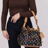 Limited Edition Louis Vuitton x Takashi Murakami Monogram Black Multicolor Petit Noe - FashioNica
