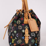 Limited Edition Louis Vuitton x Takashi Murakami Monogram Black Multicolor Petit Noe - FashioNica