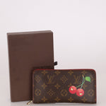 Limited Edition Louis Vuitton x Takashi Murakami Monogram Cerises Zippy Wallet - FashioNica