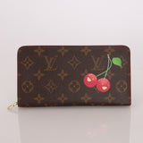 Limited Edition Louis Vuitton x Takashi Murakami Monogram Cerises Zippy Wallet - FashioNica
