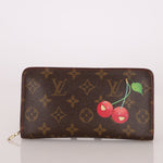 Limited Edition Louis Vuitton x Takashi Murakami Monogram Cerises Zippy Wallet - FashioNica