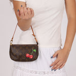 Limited Edition Louis Vuitton x Takashi Murakami Monogram Cherry Mini Pochette - FashioNica