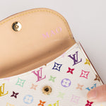 Limited Edition Louis Vuitton x Takashi Murakami Monogram Multicolor Blanc Cardholder - FashioNica