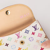 Limited Edition Louis Vuitton x Takashi Murakami Monogram Multicolor Blanc Cardholder - FashioNica