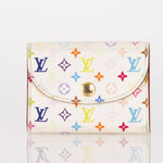 Limited Edition Louis Vuitton x Takashi Murakami Monogram Multicolor Blanc Cardholder - FashioNica