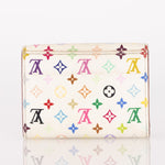 Limited Edition Louis Vuitton x Takashi Murakami Monogram Multicolor Blanc Cardholder - FashioNica
