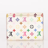 Limited Edition Louis Vuitton x Takashi Murakami Monogram Multicolor Blanc Cardholder - FashioNica