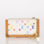 Limited Edition Louis Vuitton x Takashi Murakami Monogram Multicolor Blanc Key Pouch - FashioNica