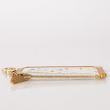 Limited Edition Louis Vuitton x Takashi Murakami Monogram Multicolor Blanc Key Pouch - FashioNica