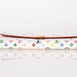 Limited Edition Louis Vuitton x Takashi Murakami Monogram Multicolor Blanc Sarah Wallet - FashioNica