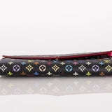 Limited Edition Louis Vuitton x Takashi Murakami Monogram Multicolor Noir Envelope Wallet - FashioNica