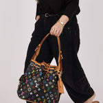 Limited Edition Louis Vuitton x Takashi Murakami Monogram Multicolor Noir Petit Noe - FashioNica