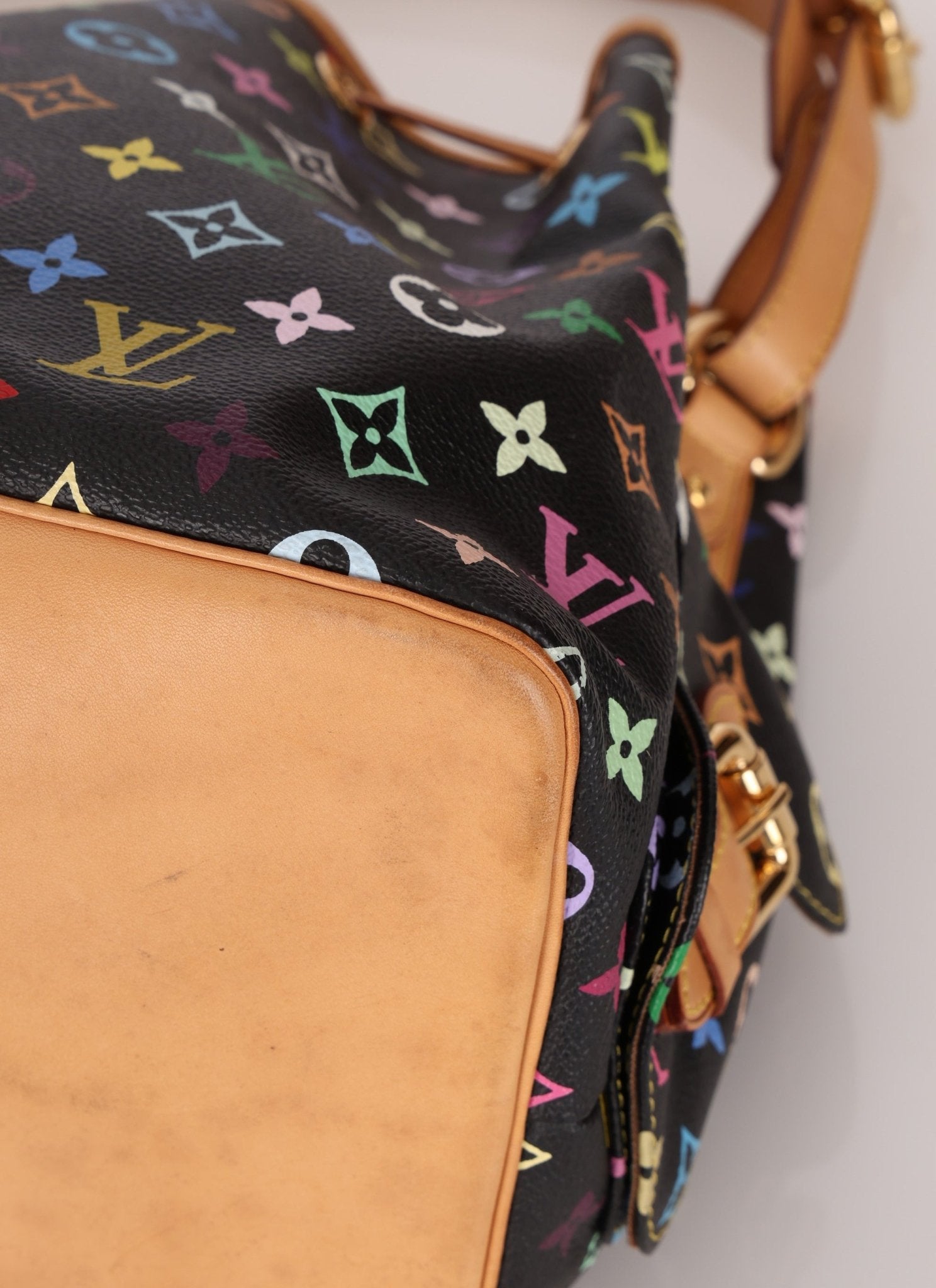 Limited Edition Louis Vuitton x Takashi Murakami Monogram Multicolor Noir Petit Noe - FashioNica