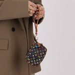 Limited Edition Louis Vuitton x Takashi Murakami Monogram Multicolor Noir Wapity - FashioNica