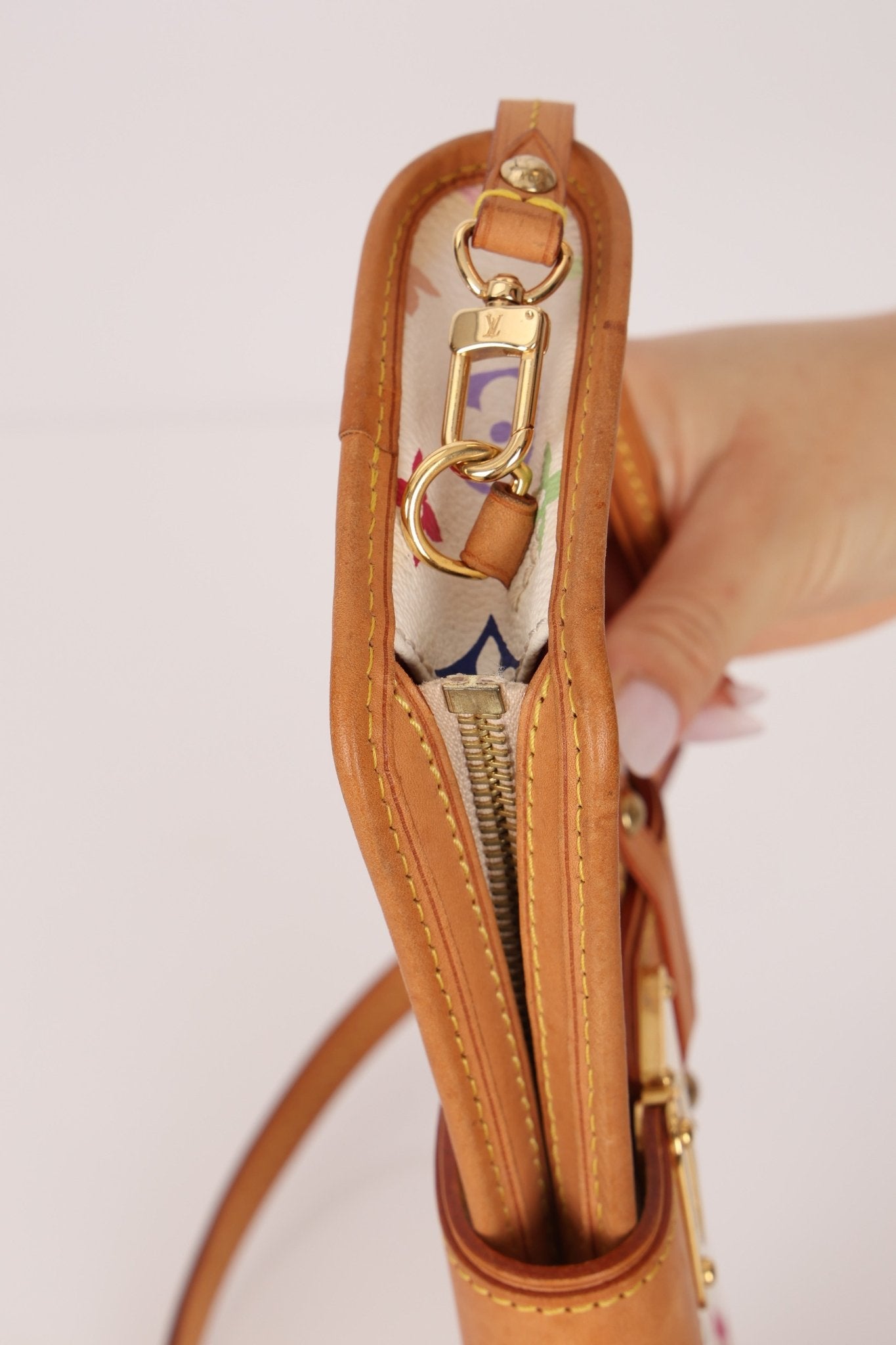 Limited Edition Louis Vuitton x Takashi Murakami Monogram Multicolor Shirley Pochette - FashioNica