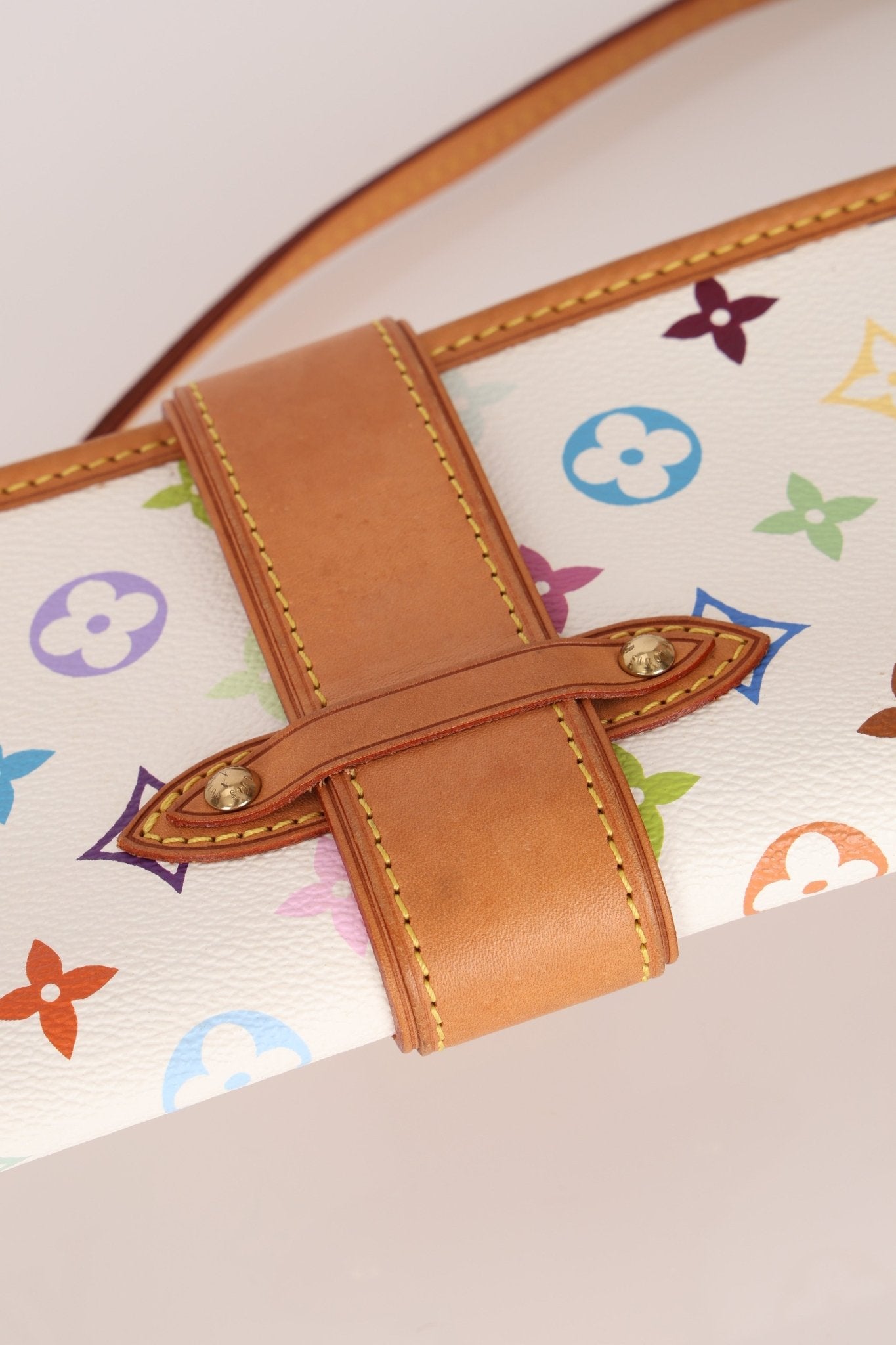 Limited Edition Louis Vuitton x Takashi Murakami Monogram Multicolor Shirley Pochette - FashioNica
