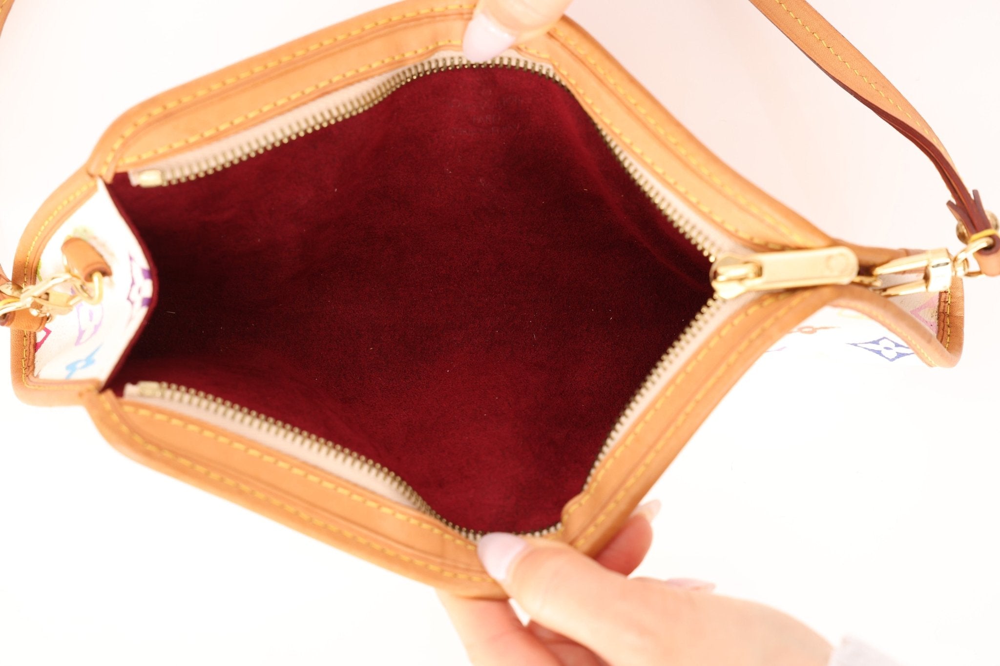 Limited Edition Louis Vuitton x Takashi Murakami Monogram Multicolor Shirley Pochette - FashioNica