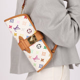 Limited Edition Louis Vuitton x Takashi Murakami Monogram Multicolor Shirley Pochette - FashioNica