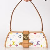 Limited Edition Louis Vuitton x Takashi Murakami Monogram Multicolor Shirley Pochette - FashioNica
