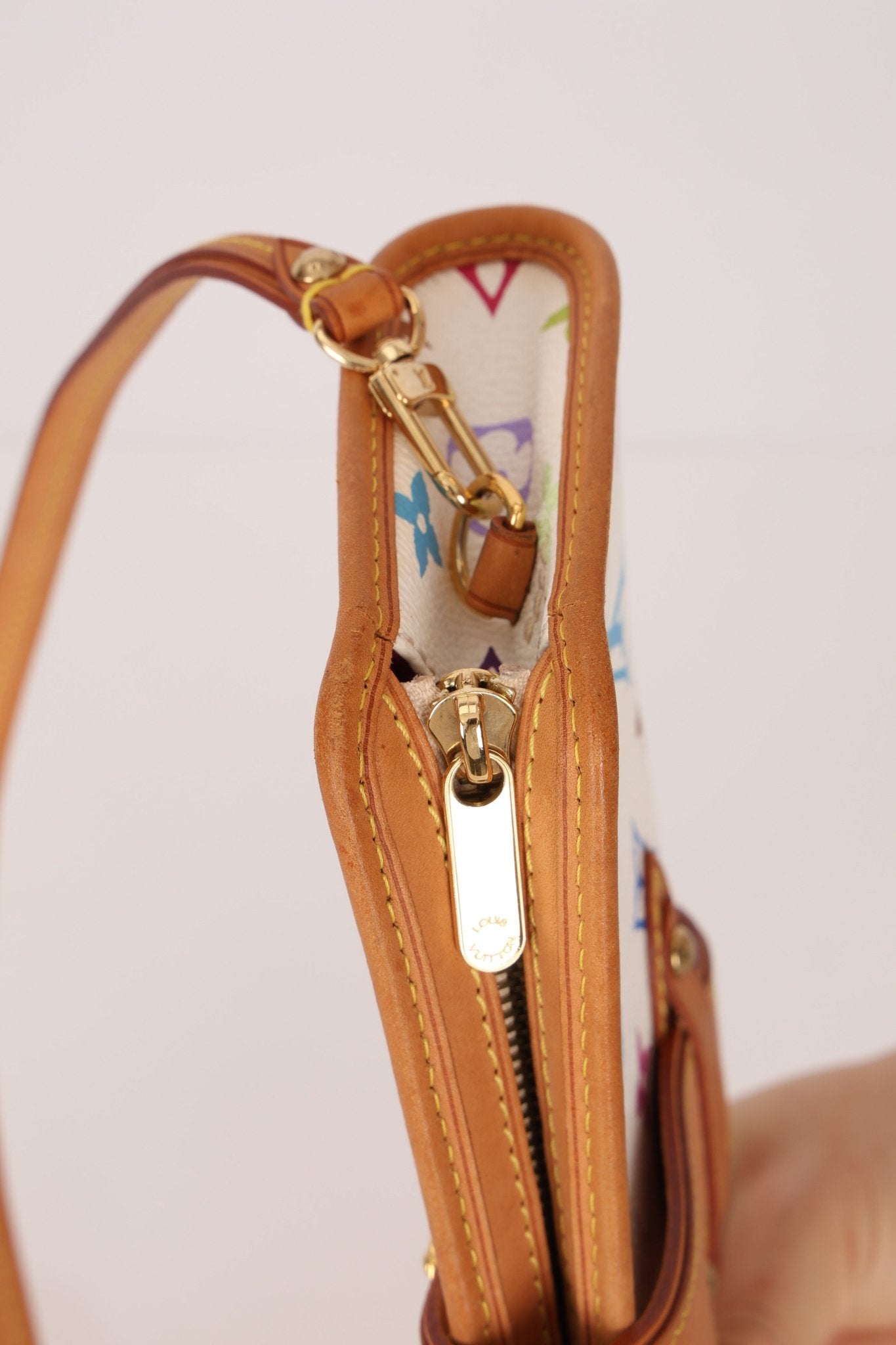 Limited Edition Louis Vuitton x Takashi Murakami Monogram Multicolor Shirley Pochette - FashioNica