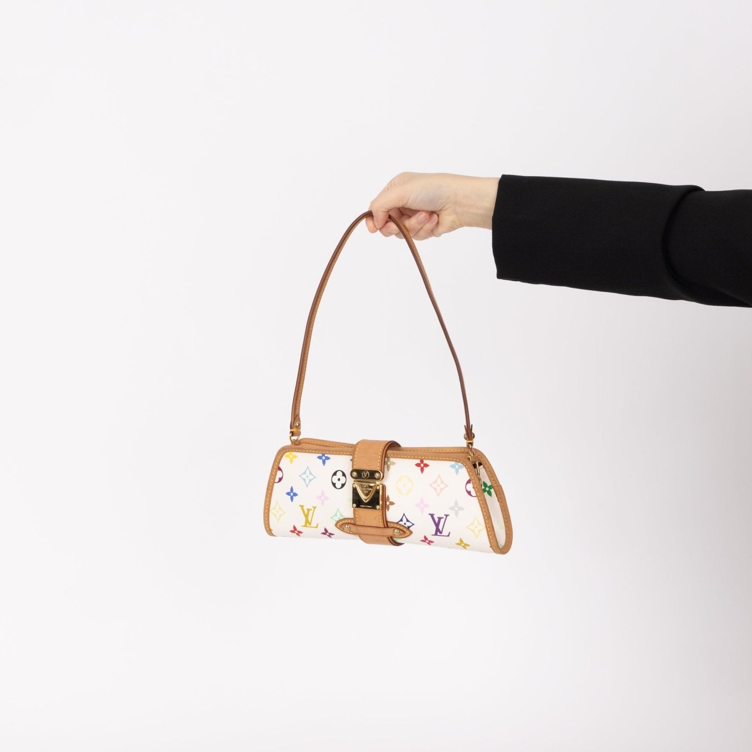 Limited Edition Louis Vuitton x Takashi Murakami Monogram Multicolor Shirley Pochette - FashioNica