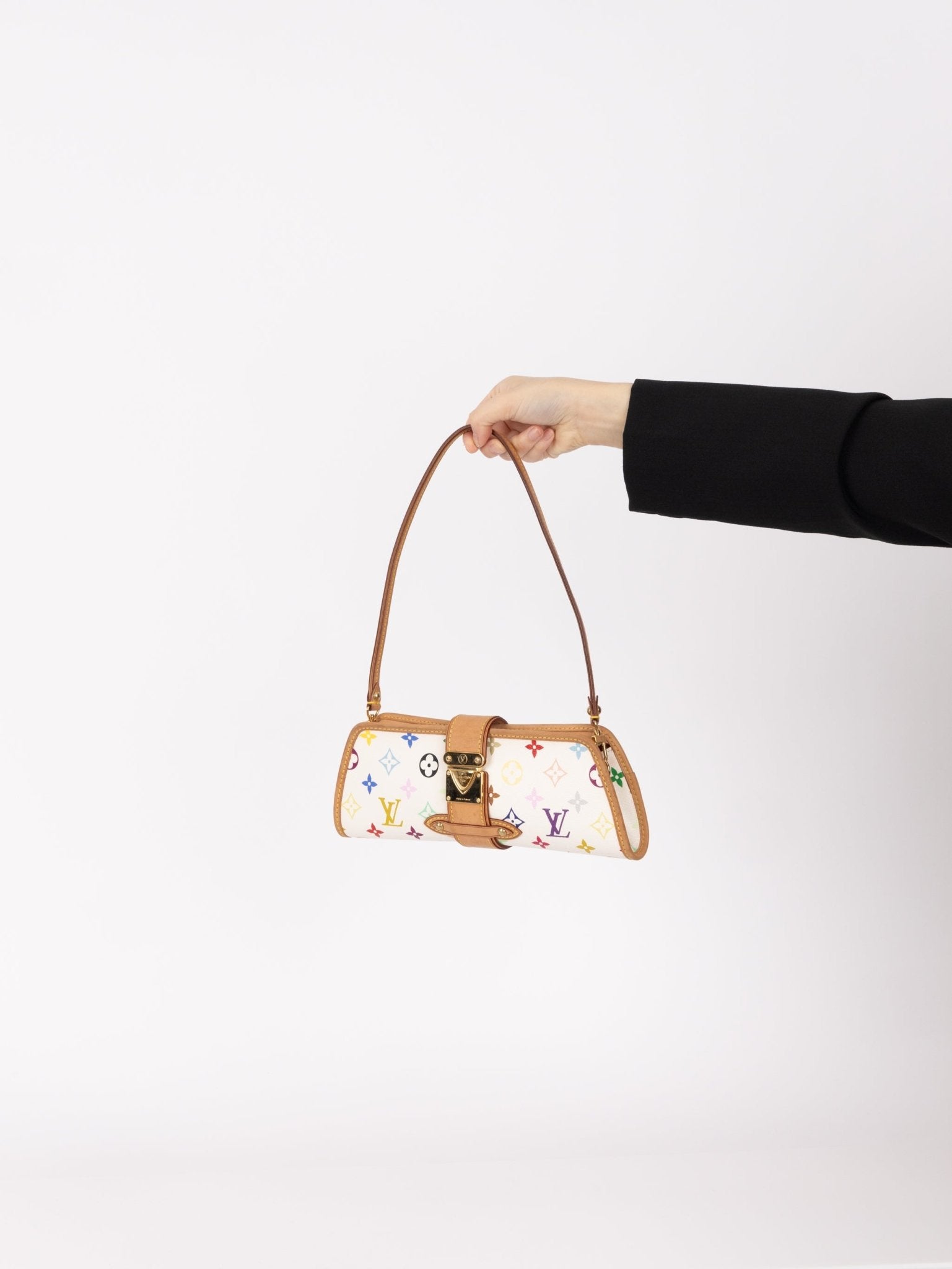 Limited Edition Louis Vuitton x Takashi Murakami Monogram Multicolor Shirley Pochette - FashioNica