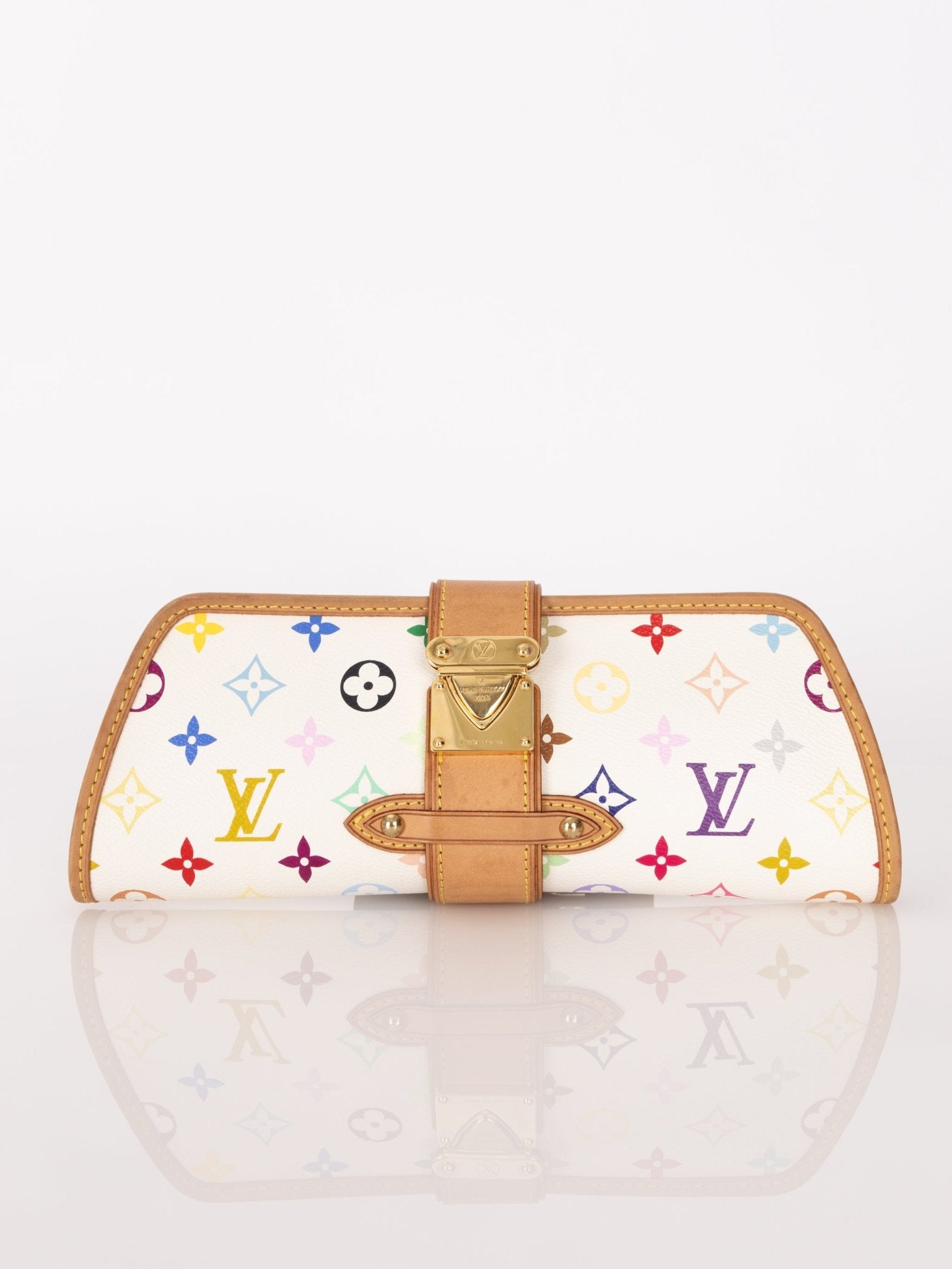 Limited Edition Louis Vuitton x Takashi Murakami Monogram Multicolor Shirley Pochette - FashioNica