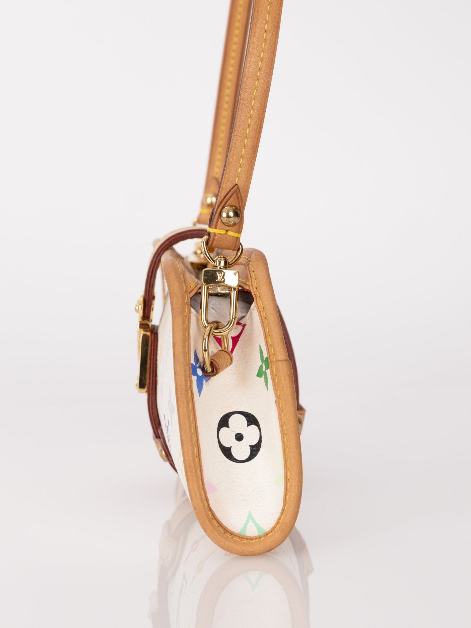 Limited Edition Louis Vuitton x Takashi Murakami Monogram Multicolor Shirley Pochette - FashioNica