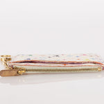 Limited Edition Louis Vuitton x Takashi Murakami Multicolor Blanc Cardholder Key Pouch - FashioNica
