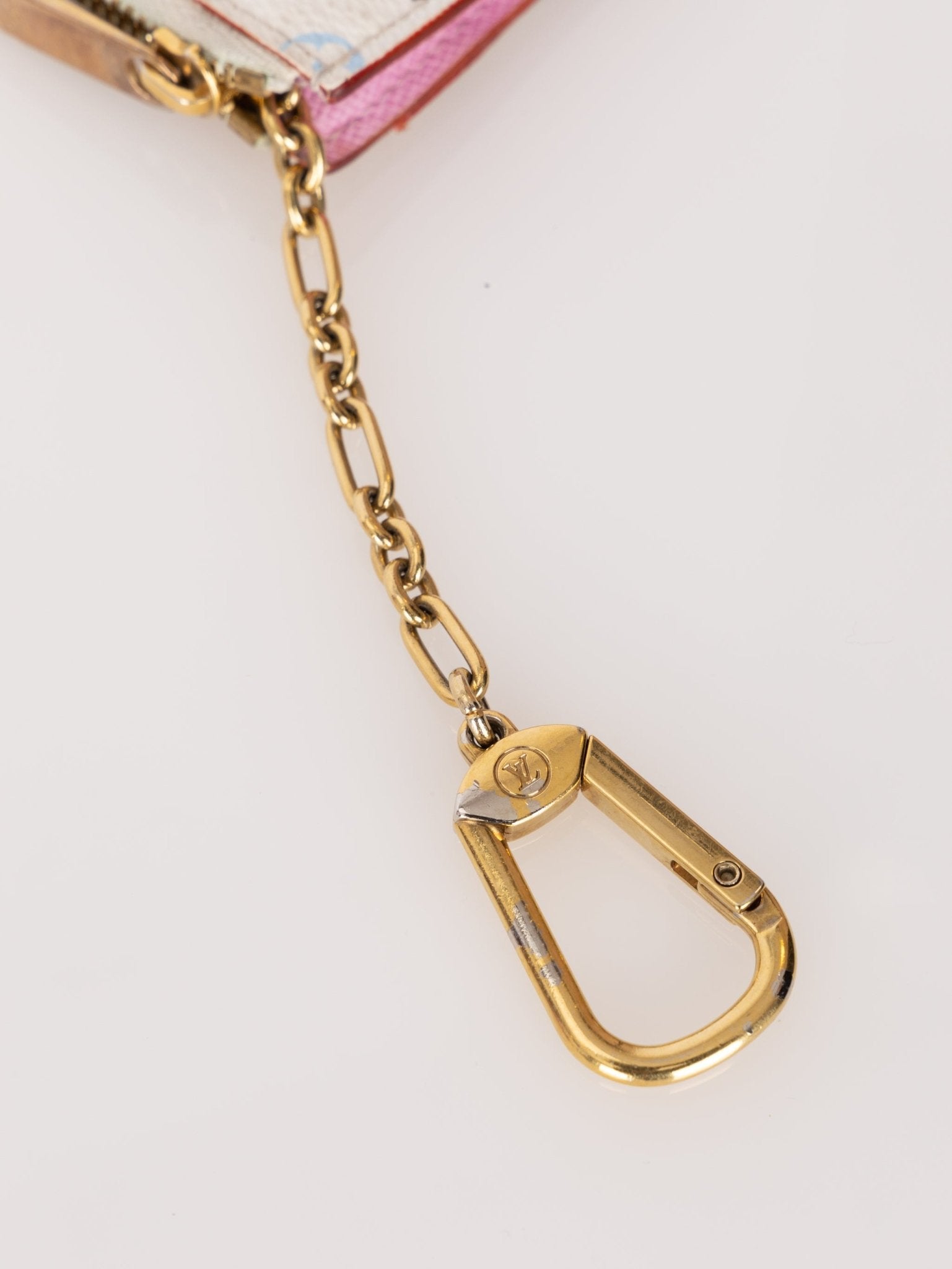 Limited Edition Louis Vuitton x Takashi Murakami Multicolor Blanc Cardholder Key Pouch - FashioNica