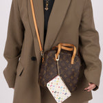 Limited Edition Louis Vuitton x Takashi Murakami Multicolor Blanc Cardholder Key Pouch - FashioNica