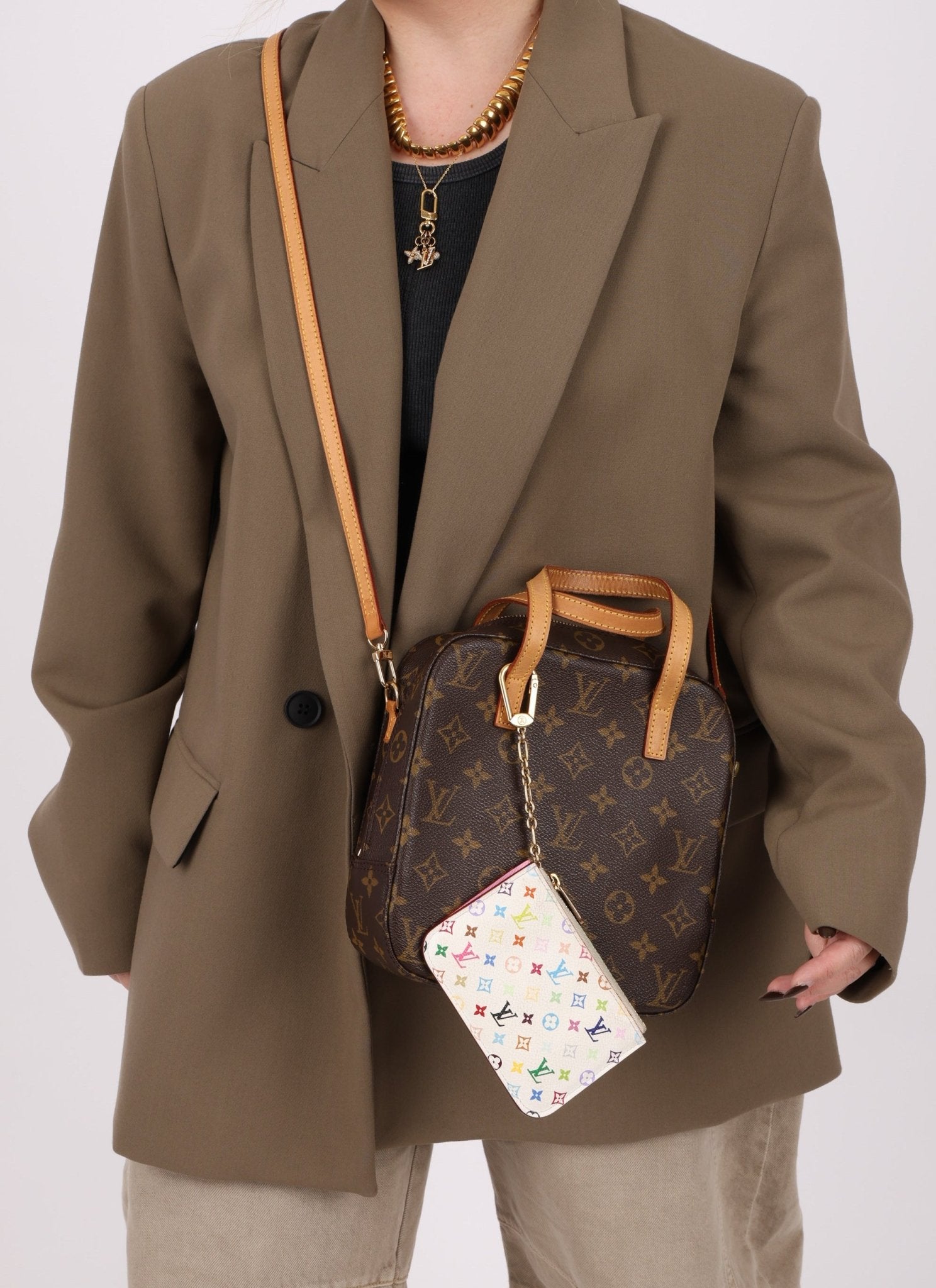 Limited Edition Louis Vuitton x Takashi Murakami Multicolor Blanc Cardholder Key Pouch - FashioNica