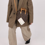 Limited Edition Louis Vuitton x Takashi Murakami Multicolor Blanc Cardholder Key Pouch - FashioNica