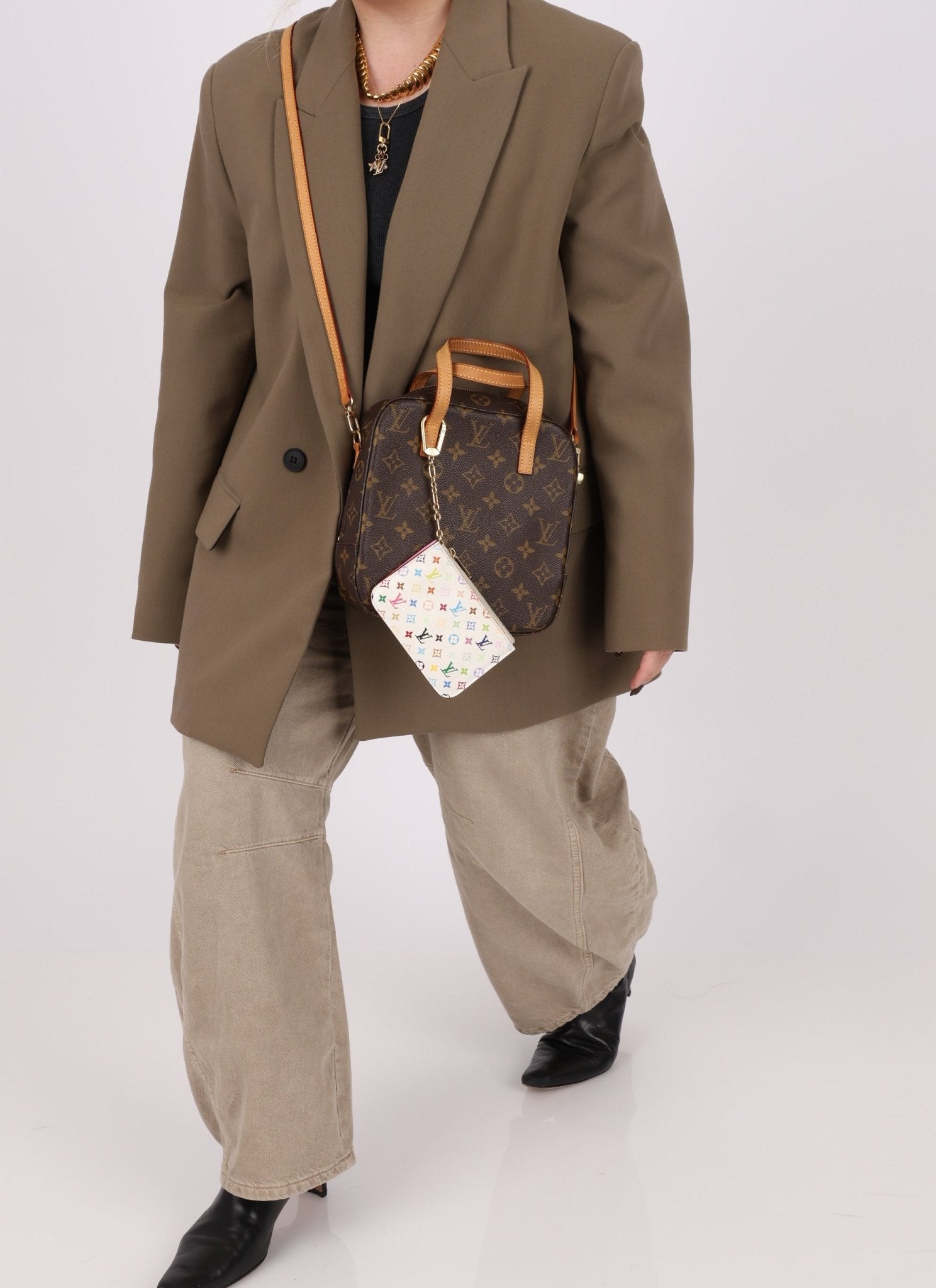 Limited Edition Louis Vuitton x Takashi Murakami Multicolor Blanc Cardholder Key Pouch - FashioNica