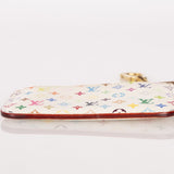 Limited Edition Louis Vuitton x Takashi Murakami Multicolor Blanc Cardholder Key Pouch - FashioNica