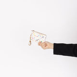 Limited Edition Louis Vuitton x Takashi Murakami Multicolor Blanc Cardholder Key Pouch - FashioNica