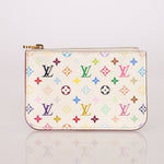Limited Edition Louis Vuitton x Takashi Murakami Multicolor Blanc Key Pouch - FashioNica