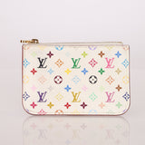 Limited Edition Louis Vuitton x Takashi Murakami Multicolor Blanc Key Pouch - FashioNica