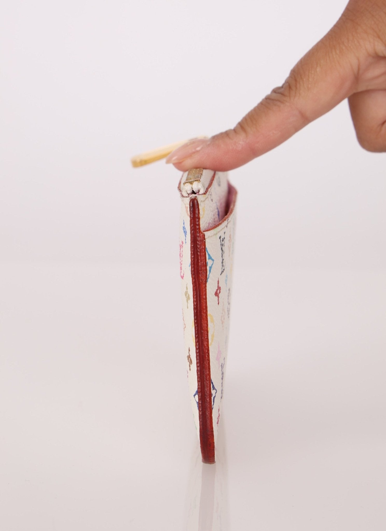 Limited Edition Louis Vuitton x Takashi Murakami Multicolor Blanc Key Pouch - FashioNica