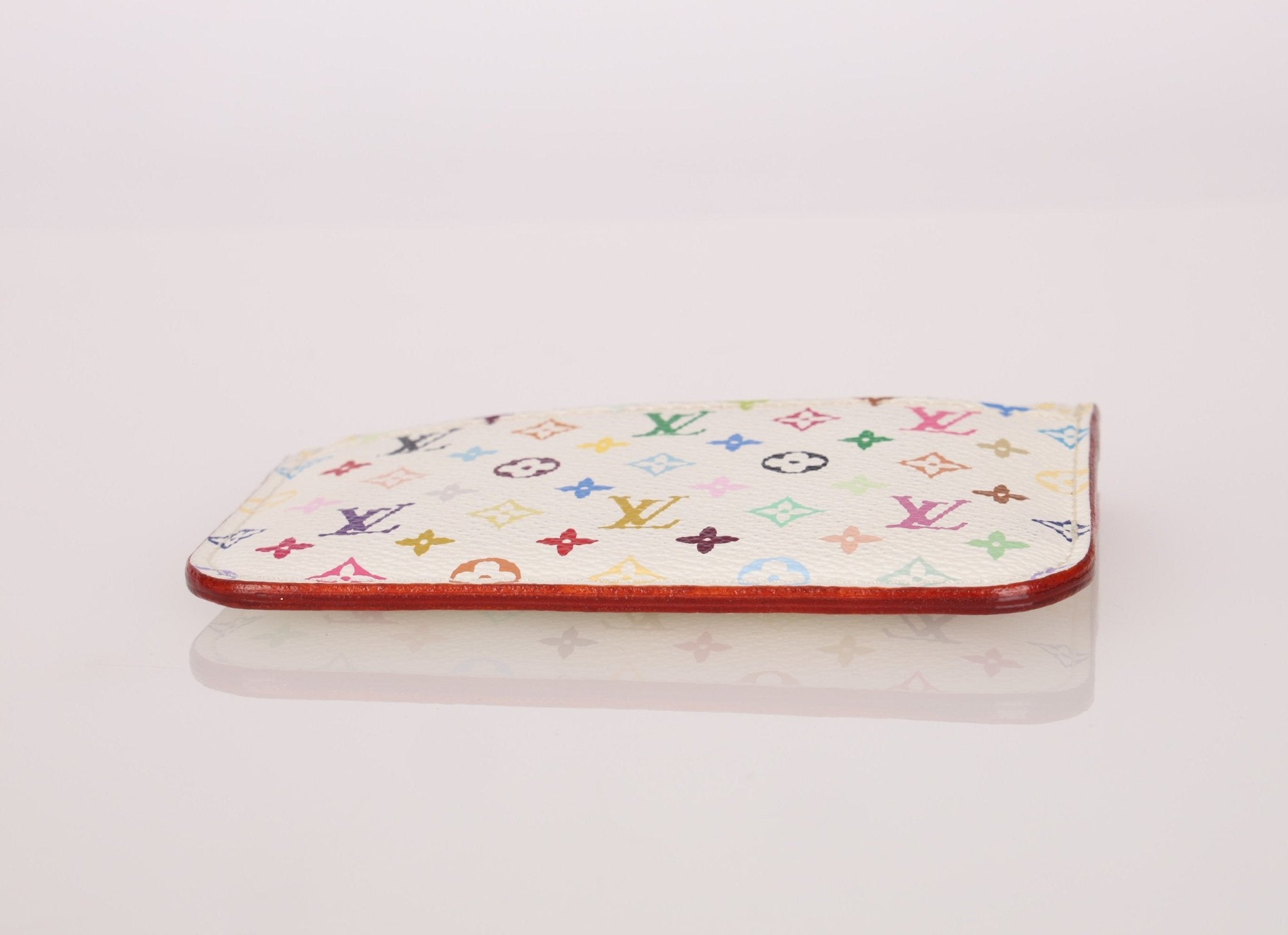 Limited Edition Louis Vuitton x Takashi Murakami Multicolor Blanc Key Pouch - FashioNica