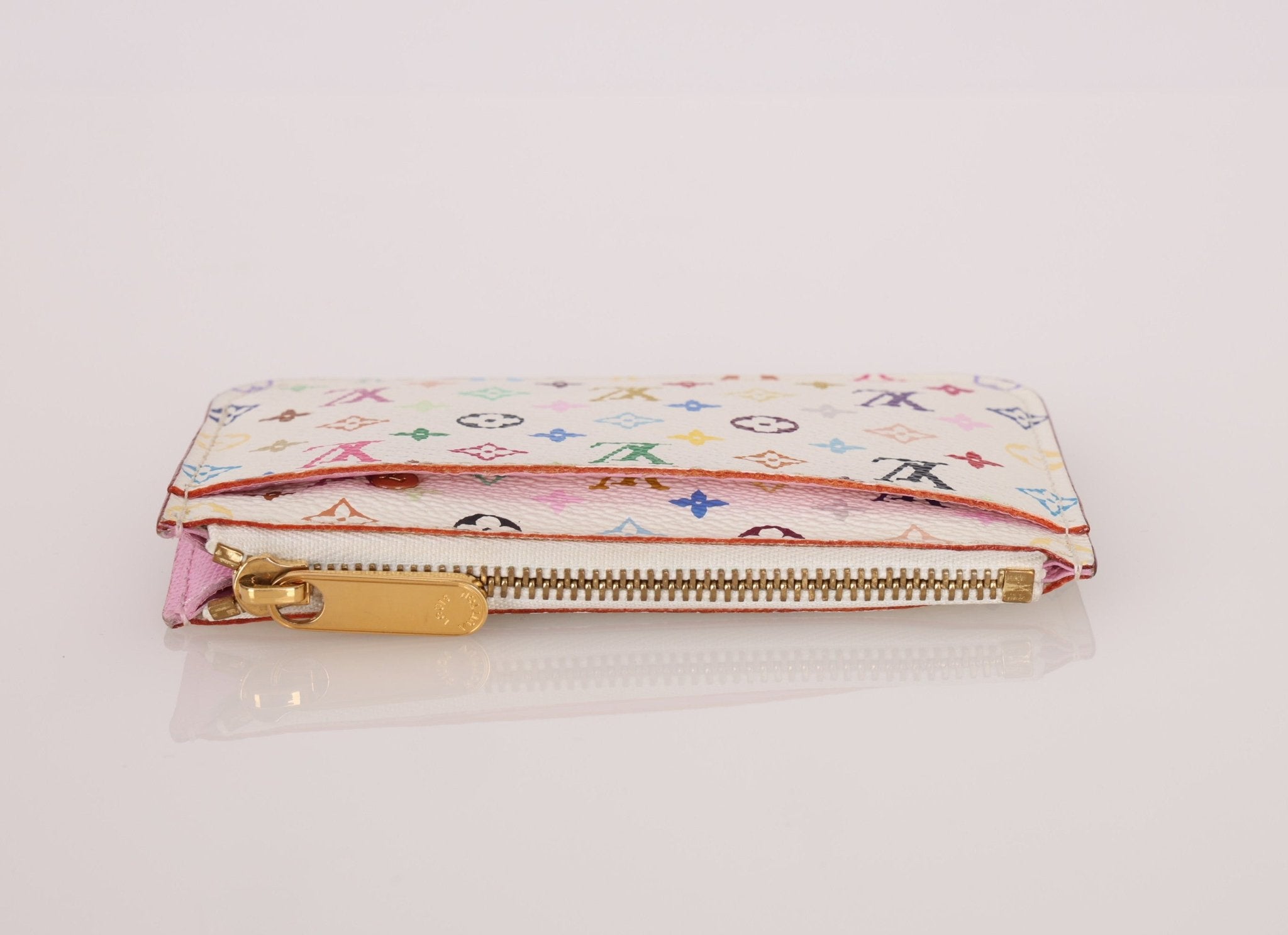 Limited Edition Louis Vuitton x Takashi Murakami Multicolor Blanc Key Pouch - FashioNica
