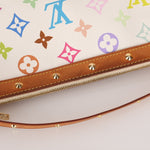 Limited Edition Louis Vuitton x Takashi Murakami Multicolor Blanc Pochette - FashioNica