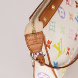 Limited Edition Louis Vuitton x Takashi Murakami Multicolor Blanc Pochette - FashioNica