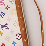Limited Edition Louis Vuitton x Takashi Murakami Multicolor Blanc Pochette - FashioNica