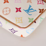 Limited Edition Louis Vuitton x Takashi Murakami Multicolor Blanc Pochette - FashioNica