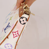 Limited Edition Louis Vuitton x Takashi Murakami Multicolor Blanc Pochette - FashioNica