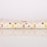 Limited Edition Louis Vuitton x Takashi Murakami Multicolor Blanc Sarah Wallet - FashioNica